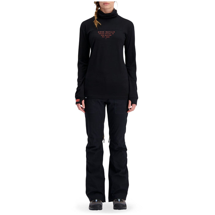 MONS ROYALE Yotei BF High Neck Top - Women's Black