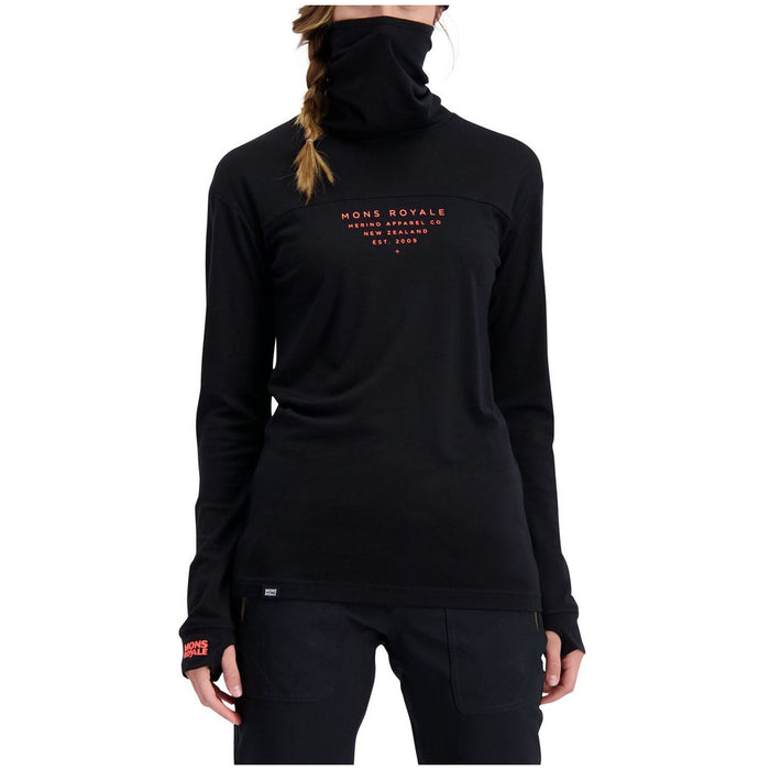 MONS ROYALE Yotei BF High Neck Top - Women's Black