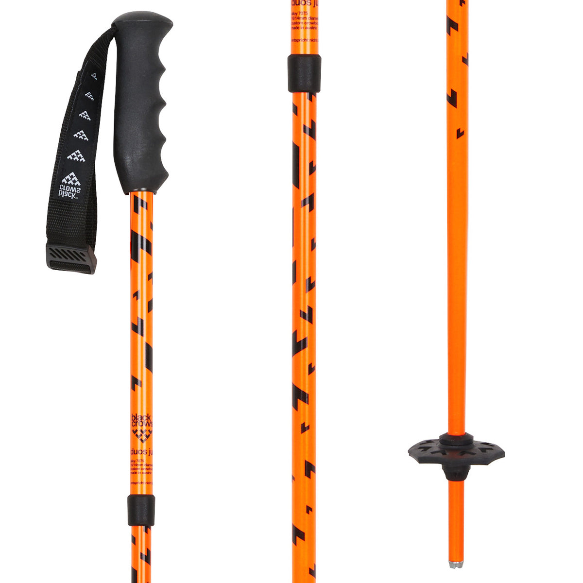 Black Crows Duos Junius Ski Poles - Big Kids' 2022 Orange