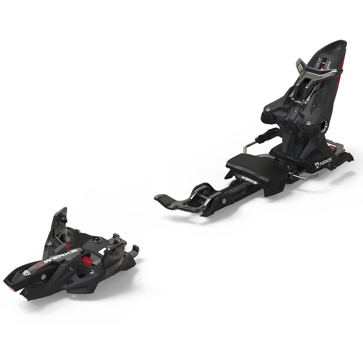 Marker Kingpin M-Werks 12 Alpine Touring Ski Bindings 2022 Black/Red