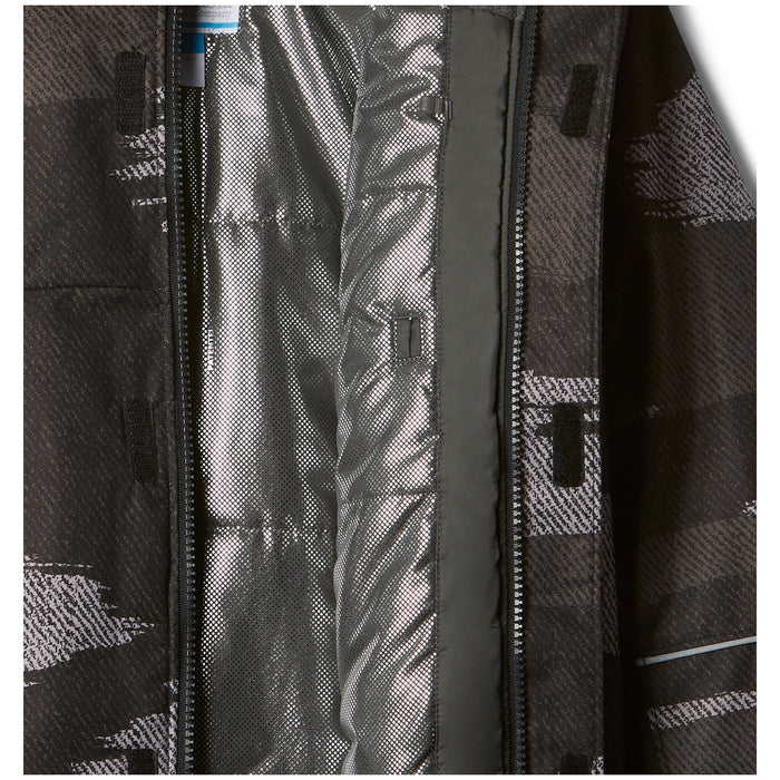 Columbia Mighty Mogul Jacket - Boys' Black Brushed Camo Texture/Grill