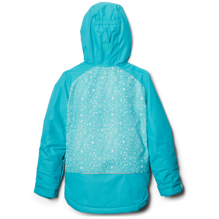 Columbia Mighty Mogul Jacket - Girls' Geyser Hieroglyph Floral Print/Geyser