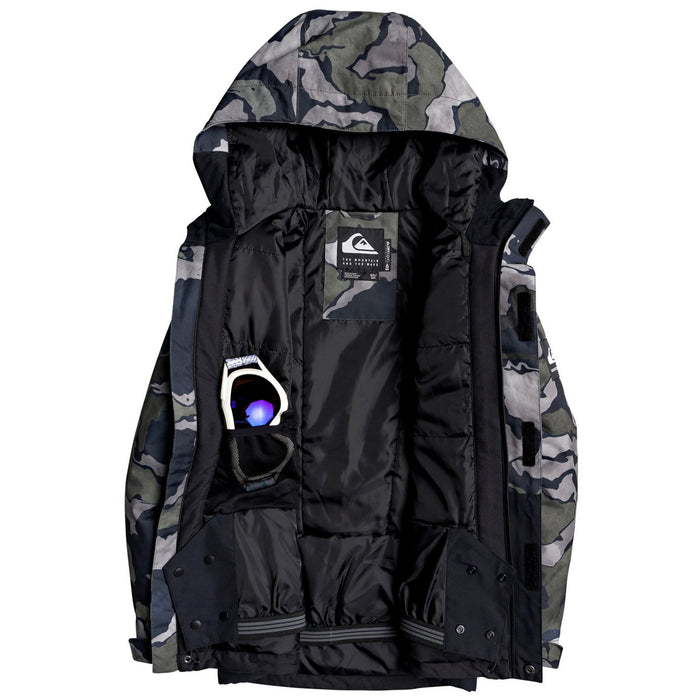 Quiksilver Mission Block Jacket - Boys' Black Sir Edwards