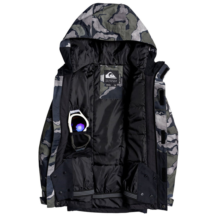 Quiksilver Mission Block Jacket - Boys' Black Sir Edwards