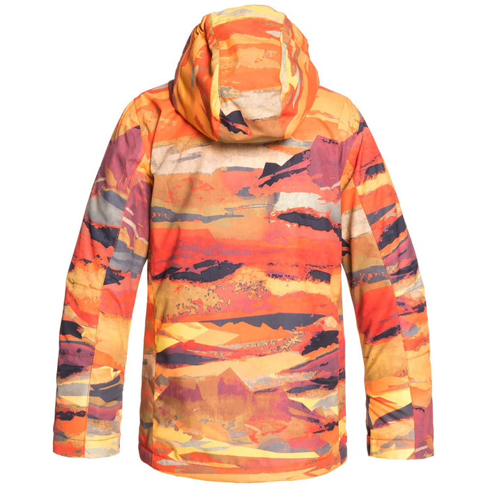 Quiksilver Mission Printed Jacket - Boys' Barn Red Matte Painting