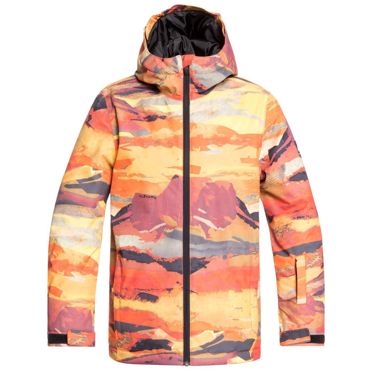 Quiksilver Mission Printed Jacket - Boys' Barn Red Matte Painting