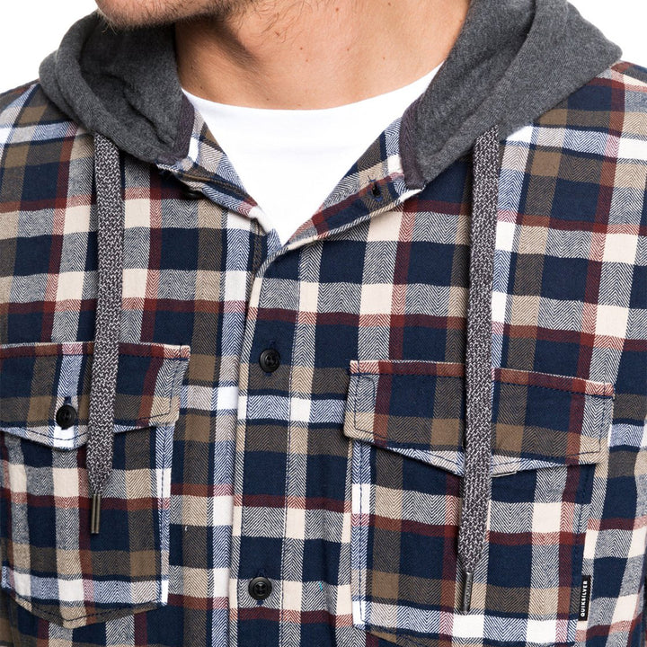 Quiksilver Snap Up Hoodie Sky Captain Snap Up