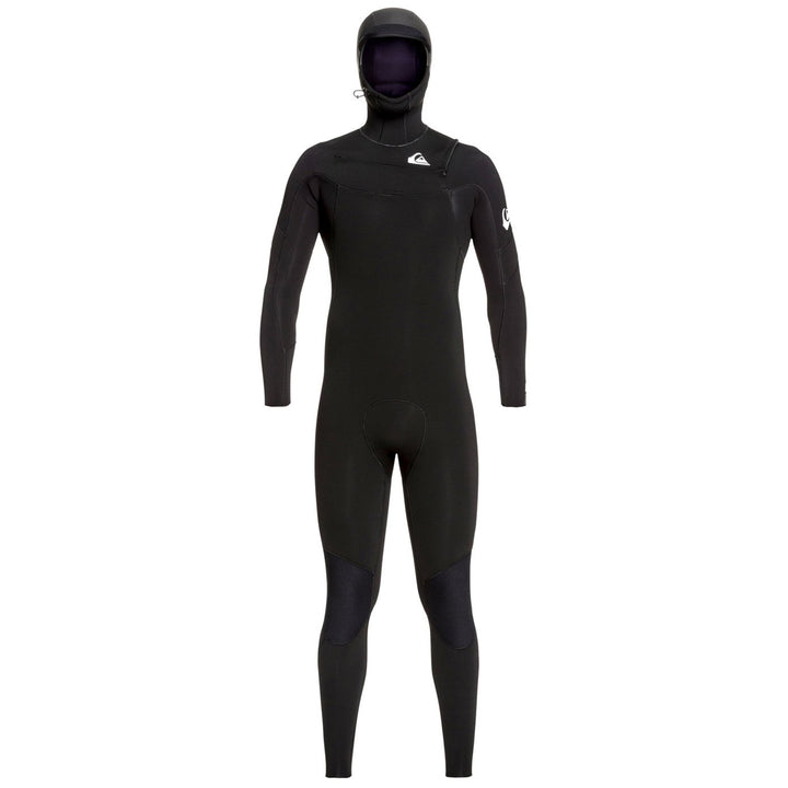 Quiksilver 5/4/3 Syncro Chest Zip GBS Hooded Wetsuit Black/White