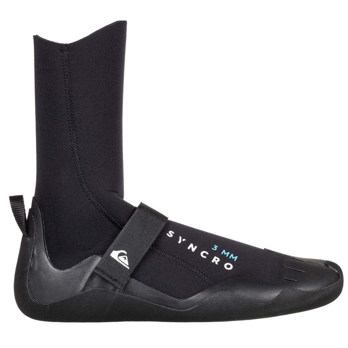 Quiksilver 3mm Syncro Round Toe Wetsuit Boots Black