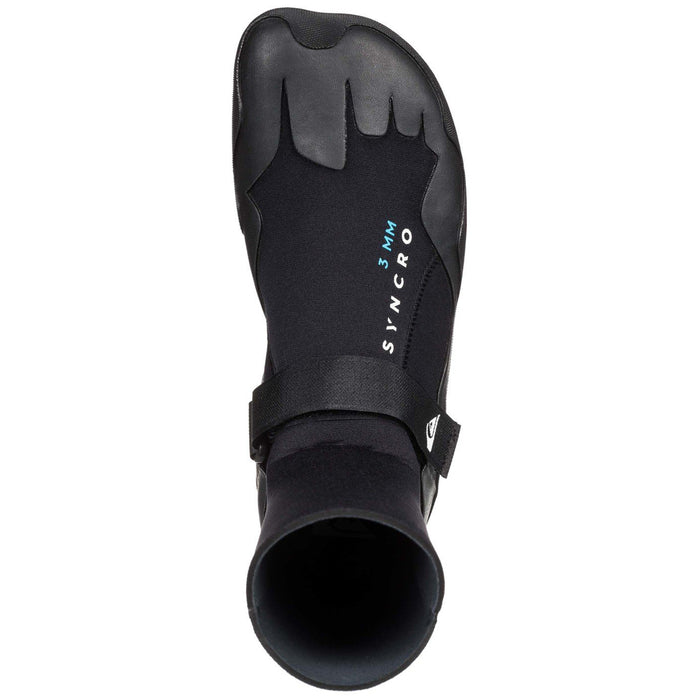 Quiksilver 3mm Syncro Round Toe Wetsuit Boots Black