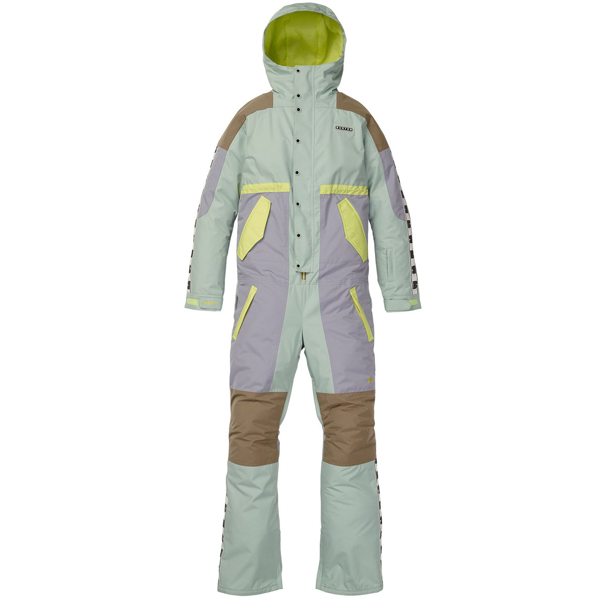 Burton Loyle One Piece Suit - Women's Aqua Gray/Lilac Gray/Timber Wolf/Sunny Lime