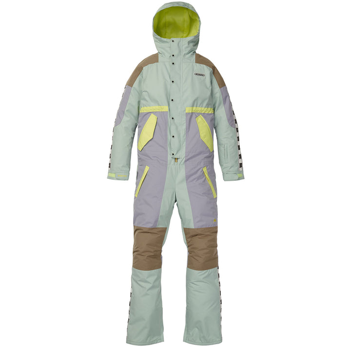 Burton Loyle One Piece Suit - Women's Aqua Gray/Lilac Gray/Timber Wolf/Sunny Lime