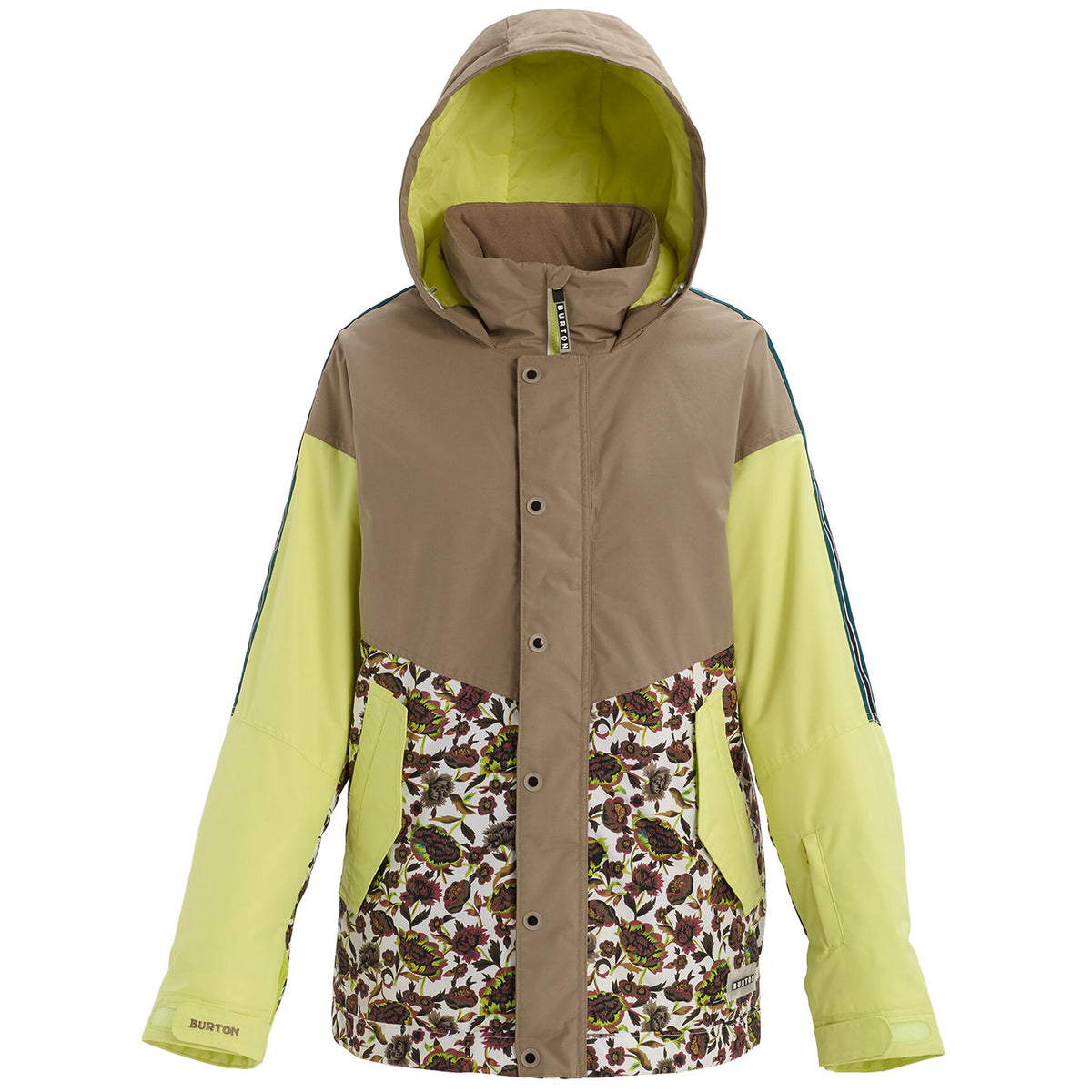 Burton Loyle Parka - Women's Timber Wolf/Sunny Lime/Whit Floral