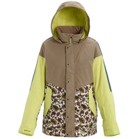 Burton Loyle Parka - Women's Timber Wolf/Sunny Lime/Whit Floral::Timber Wolf/Sunny Lime/Whit Floral