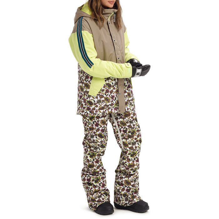 Burton Loyle Parka - Women's Timber Wolf/Sunny Lime/Whit Floral