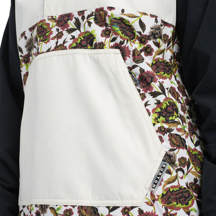 Burton Loyle Anorak - Women's True Black/Stout White/Whit Floral
