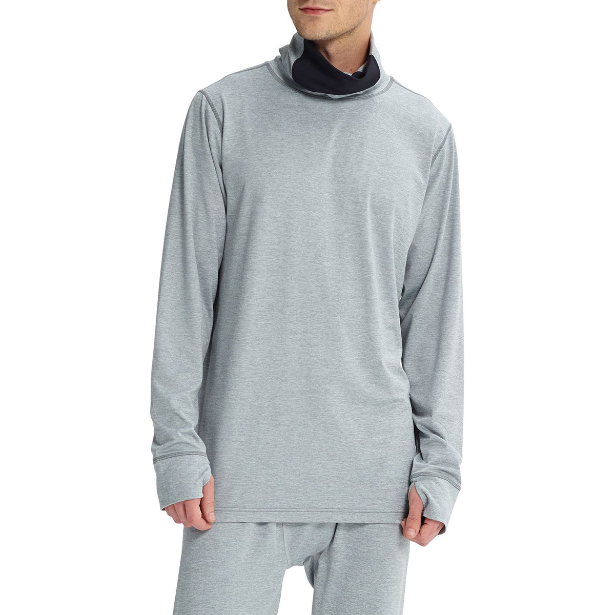 Burton Midweight Long Neck Top Monument Heather
