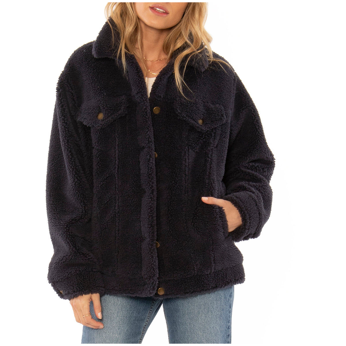 Amuse Society Shea Sherpa Jacket - Women's Ink