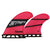 Futures Stretch Medium Quad Fin Set Pink/Black