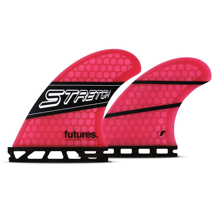 Futures Stretch Medium Quad Fin Set Pink/Black