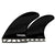 Futures Legacy F8 Large Quad Fin Set Gray/Black