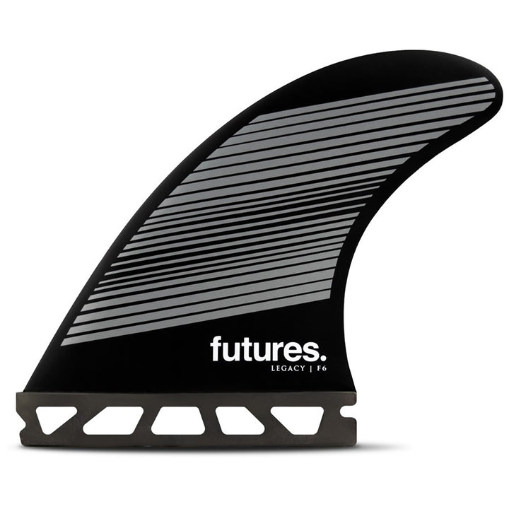 Futures Legacy F6 Medium Tri Fin Set Gray/Black
