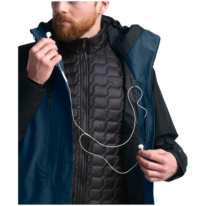 The North Face Powderflo Jacket Blue Wing Teal/TNF Black
