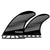 Futures Legacy F6 Medium Quad Fin Set Gray/Black