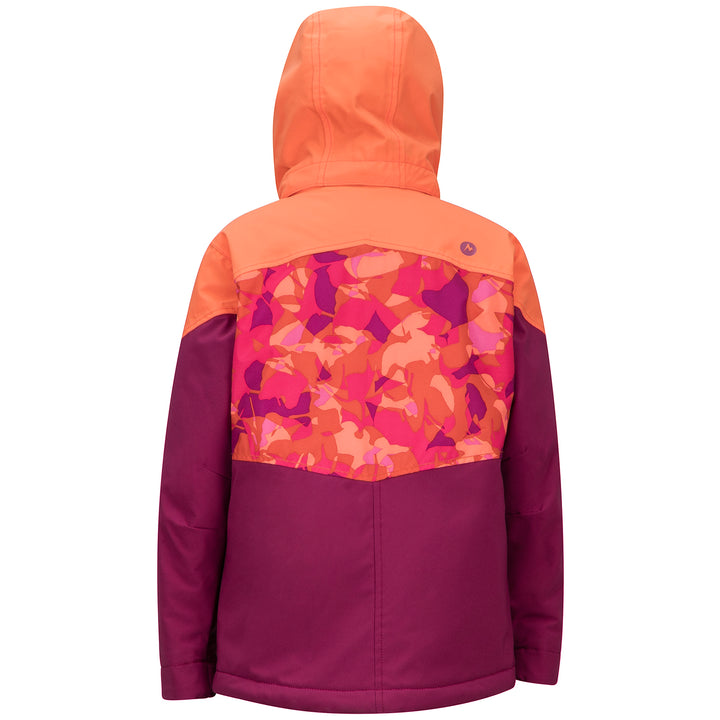 Marmot Elise Jacket - Girls' Purple Berry/Nasturtium