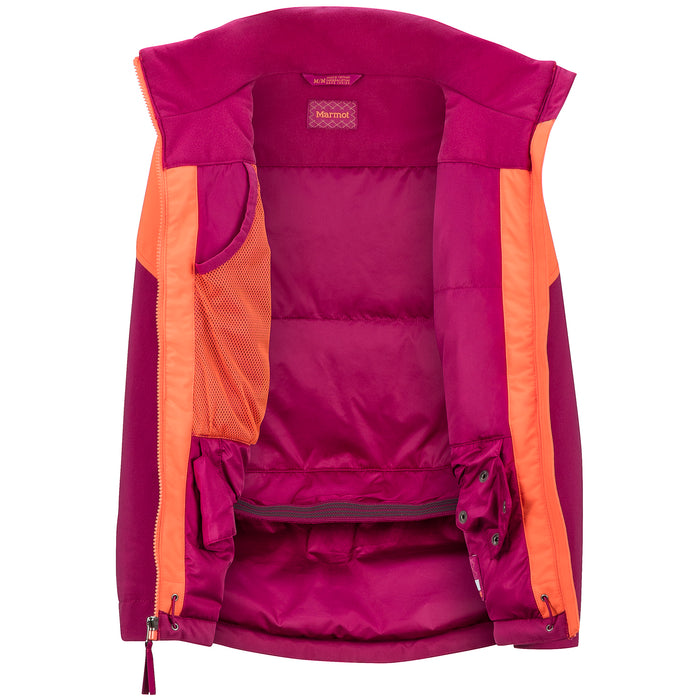Marmot Elise Jacket - Girls' Purple Berry/Nasturtium