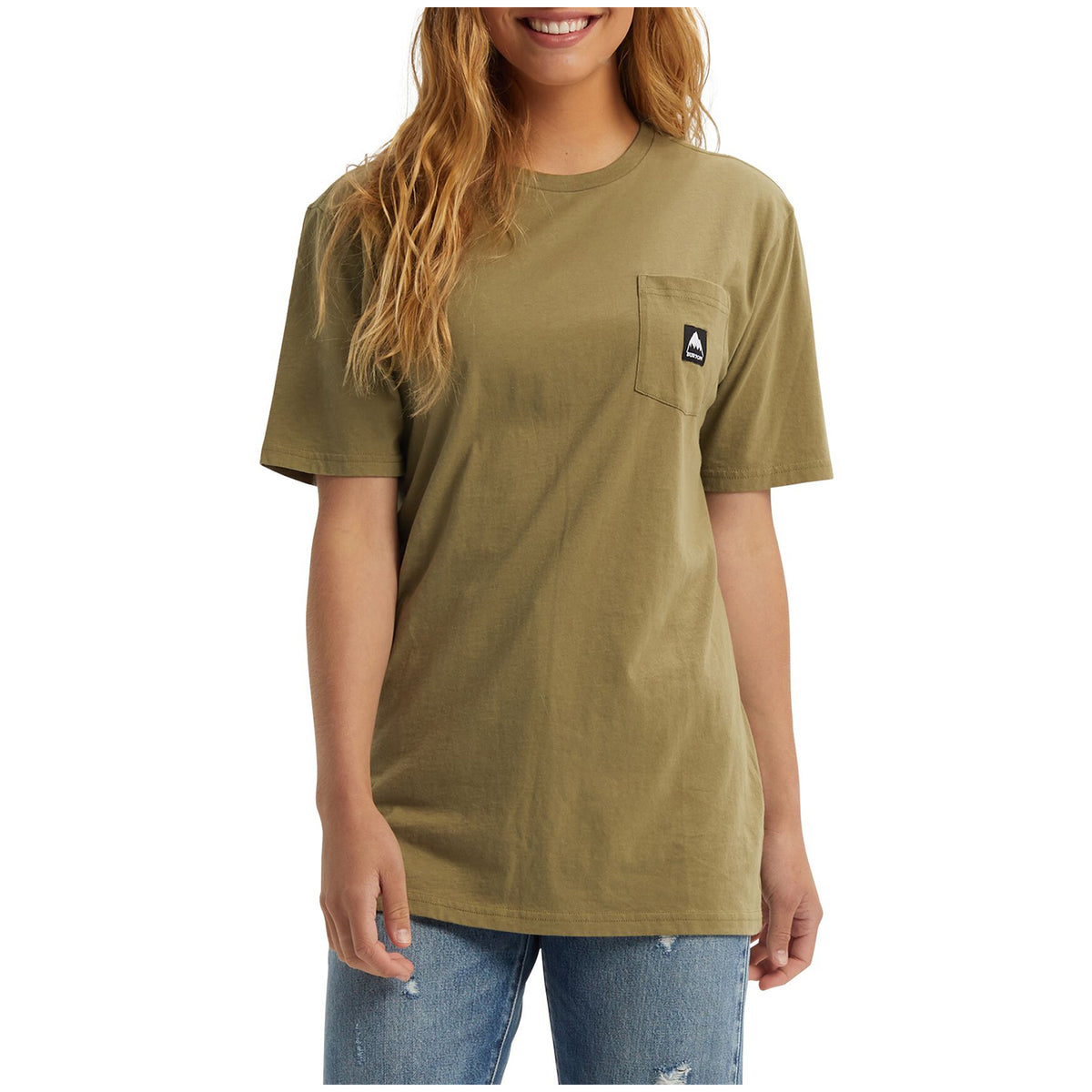 Burton Colfax Organic Pocket T-Shirt Martini Olive