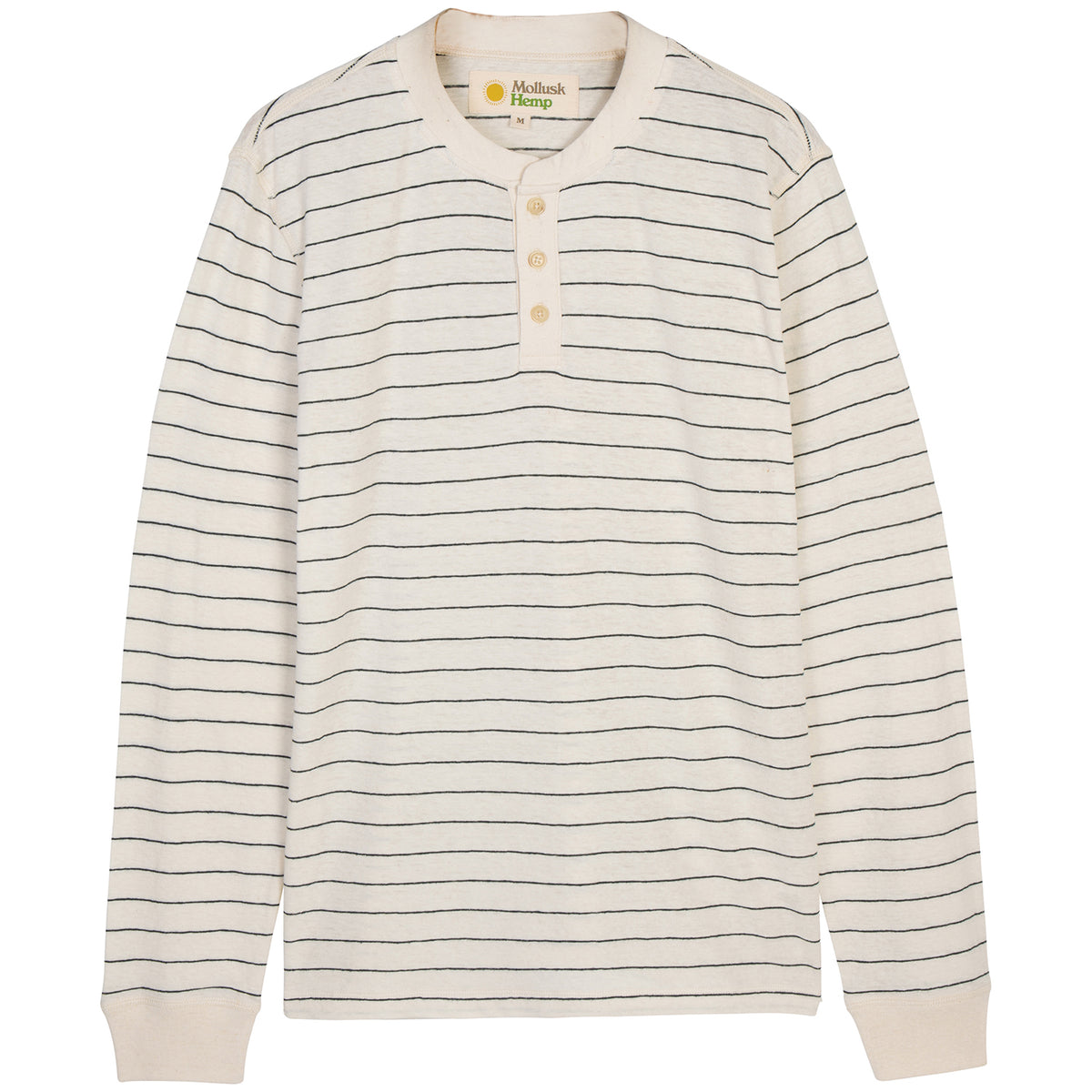 Mollusk Henley Shirt Natural/Indigo