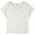 Mollusk Hemp Stripe V-Neck T-Shirt - Women's Natural/Indigo