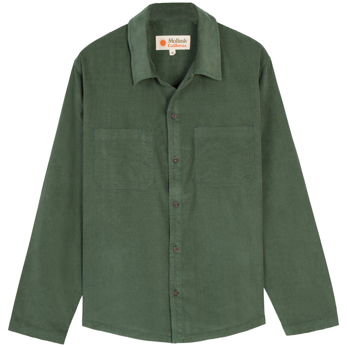 Mollusk Builder Shirt Deep Forest Corduroy