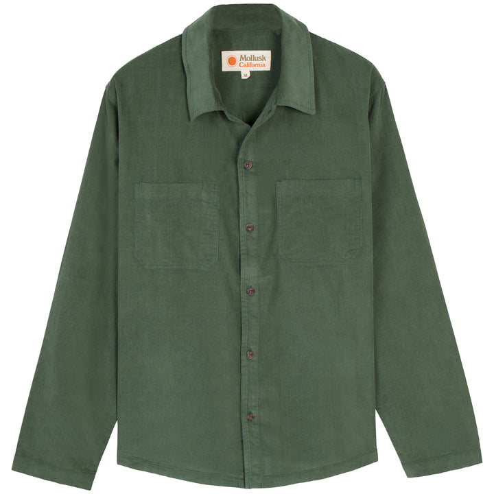 Mollusk Builder Shirt Deep Forest Corduroy
