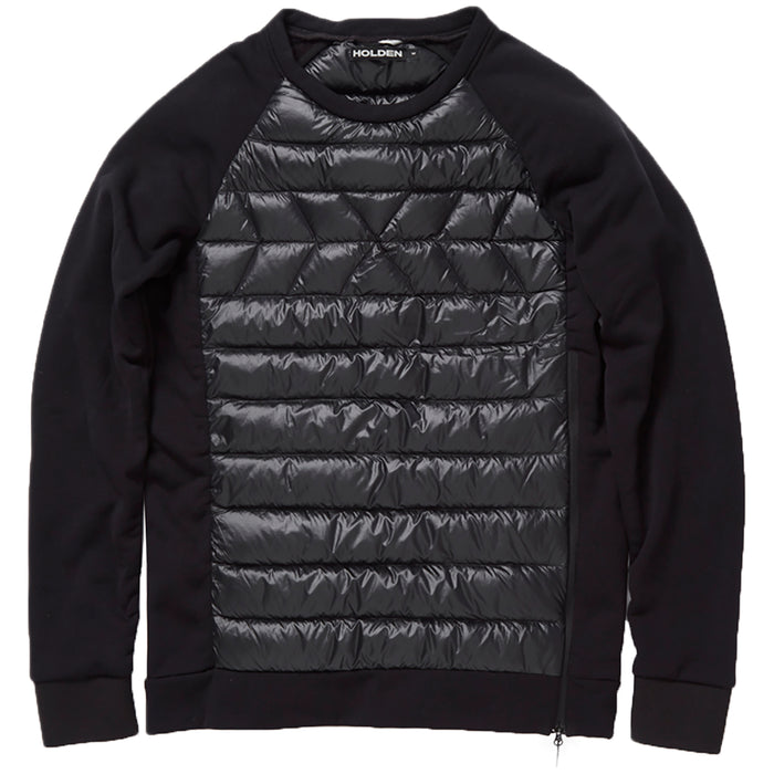 Holden Hybrid Down Crew Top Black