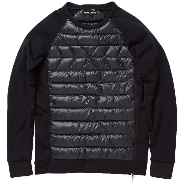 Holden Hybrid Down Crew Top Black