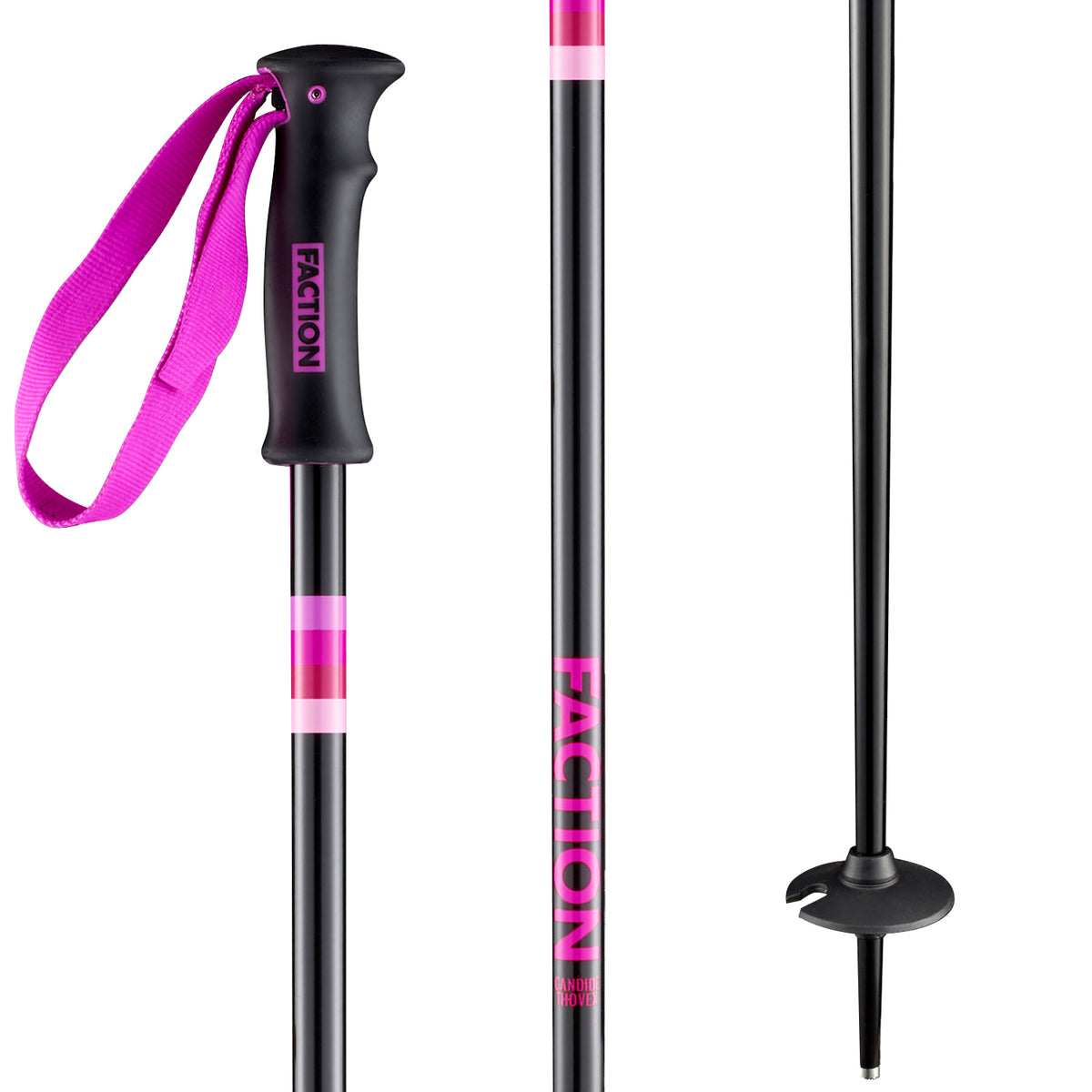Faction Candide Ski Poles 2020 Pink