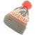 Spacecraft Mountain Pom Beanie Gray/Coral