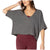 Beyond Yoga Brushed Back T-Shirt - Women's Mid Heather Grey