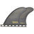 Futures Honeycomb QD2 4.00 Medium Quad Fin Pair Smoke/Black/Yellow