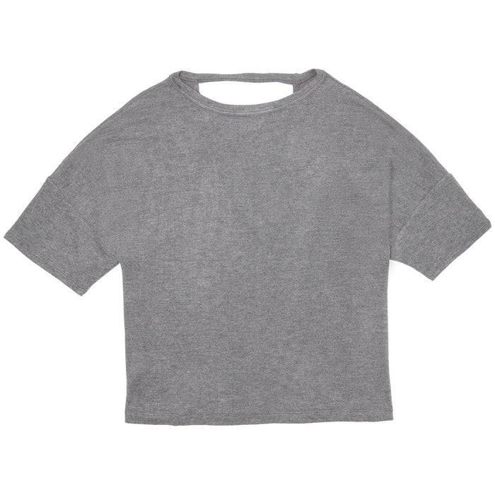 Beyond Yoga Brushed Back T-Shirt - Women's Mid Heather Grey