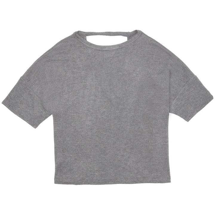 Beyond Yoga Brushed Back T-Shirt - Women's Mid Heather Grey