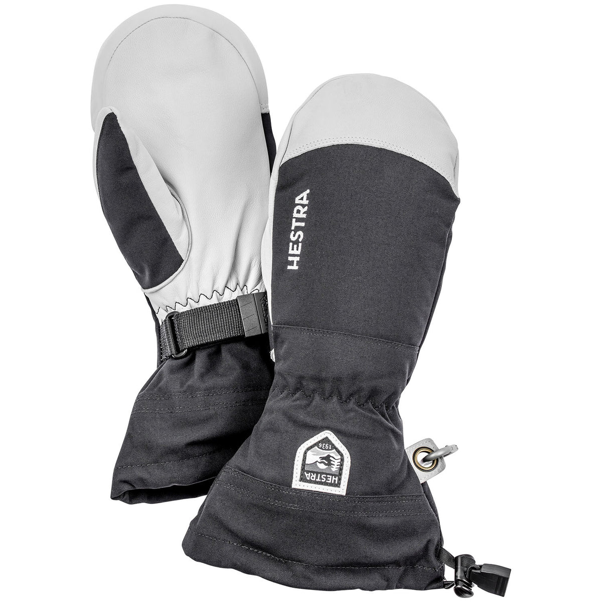 Hestra Army Leather Heli Ski Mittens Black