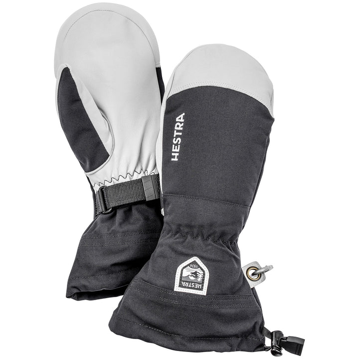 Hestra Army Leather Heli Ski Mittens Black