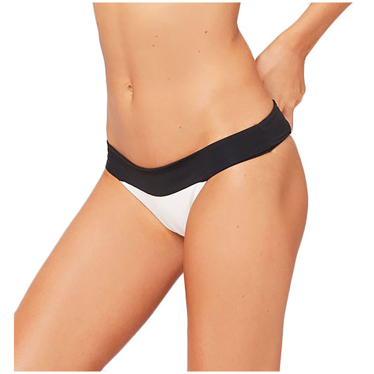 L*Space Veronica Classic Bikini Bottoms - Women's Black/White