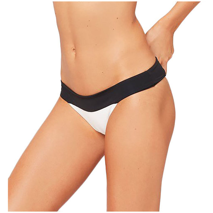 L*Space Veronica Classic Bikini Bottoms - Women's Black/White