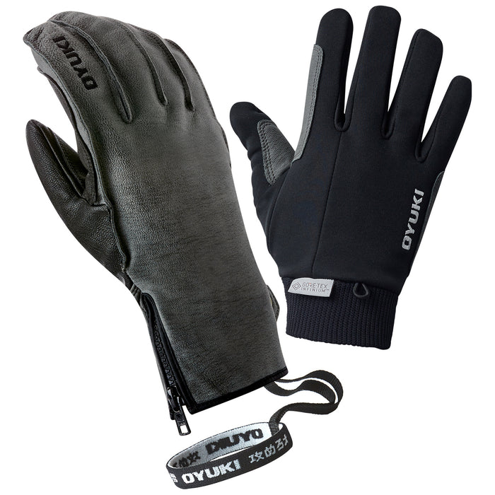 Oyuki Haika 3-in-1 Gloves Anthracite Gray