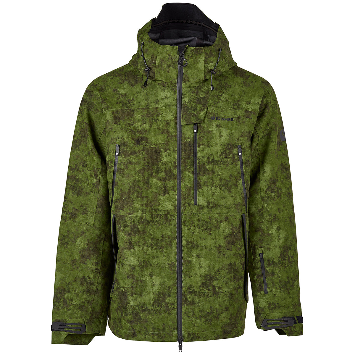 Bonfire Aspect 3L Jacket Green Watercolor