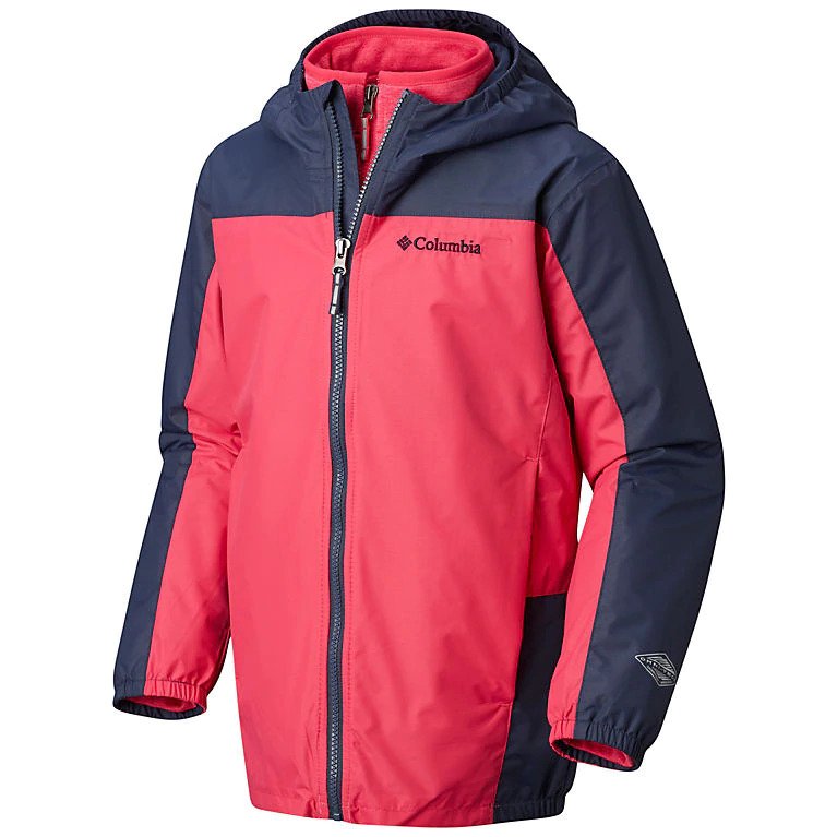 Columbia Explore S'more Interchange Jacket - Girls' Cactus Pink, Nocturnal